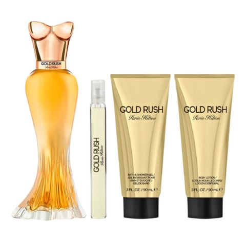 Paris Hilton Gold Rush Set, For Women, Eau De Parfum 100ml + Body Lotion 90ml + Shower Gel 90ml
